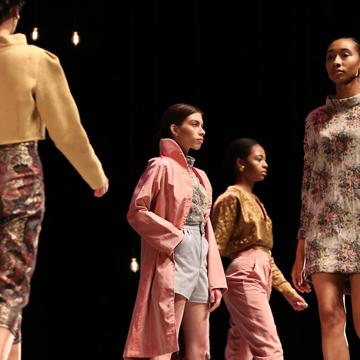 Each year the fashion design students stage a runway show of their best work.